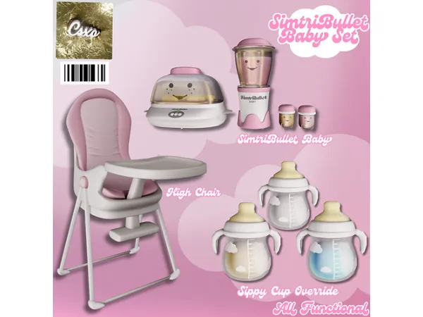 Mix SimtriBullet Baby Set by cecesimsxo - The Sims 4 Custom Content
