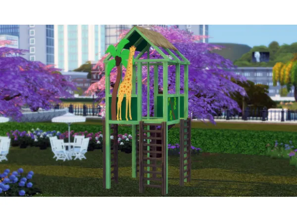 Mix to Jungle Gym Look Out by SimslandConversions - The Sims 4 Custom Content