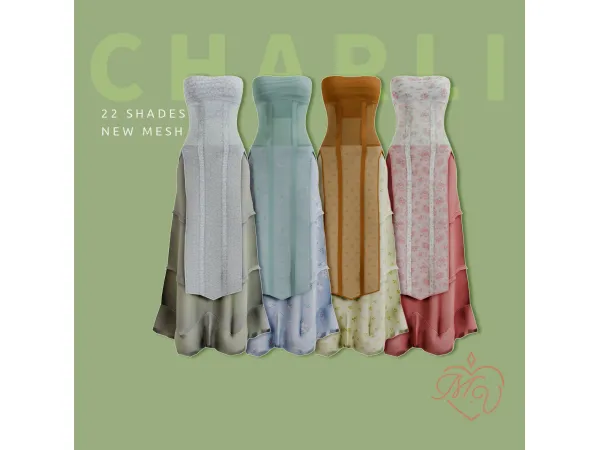 Maxis Match Charli Dress by MissValentine - The Sims 4 Custom Content