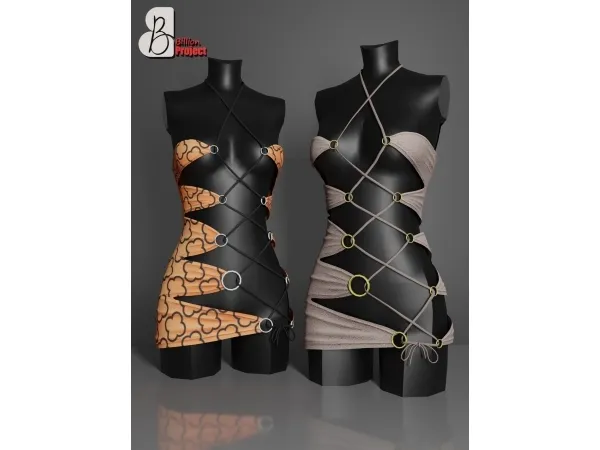 Alpha BiliionProject Hase Mini Dress - The Sims 4 Custom Content