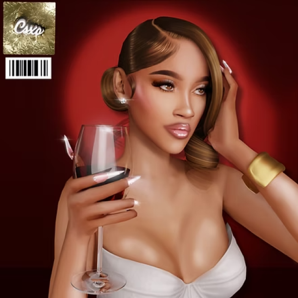 Alpha Marah Hair by simsfinds - The Sims 4 Custom Content