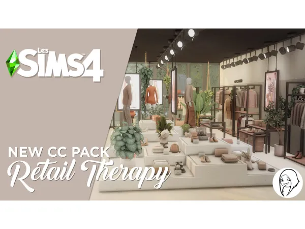 Maxis Match Retail Therapy Set by Syboubou - The Sims 4 Custom Content