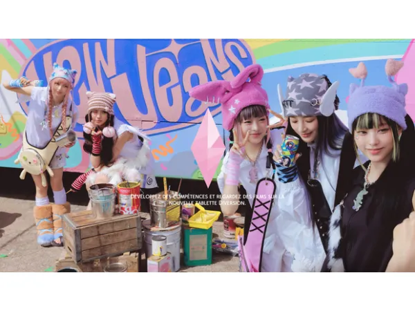 Mix Sims 4 PUBG X Newjeans Loading screen by Teddie_Kusuo - The Sims 4 Custom Content