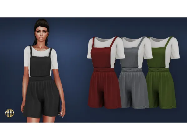 Alpha Casual romper with a t shirt by MysteriousOo - The Sims 4 Custom Content