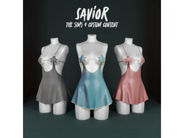Alpha SO_Avril Dress BraStar - The Sims 4 Custom Content