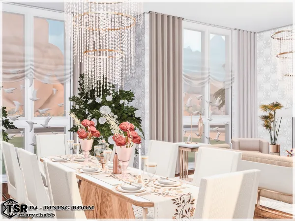 Mix D4 Dining Room - The Sims 4 Custom Content