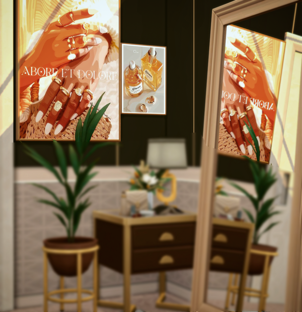 Mix Modern Luxe Paintings Recolor by simsfinds - The Sims 4 Custom Content