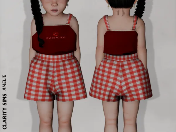 Alpha Amelie Outfit Toddler - The Sims 4 Custom Content
