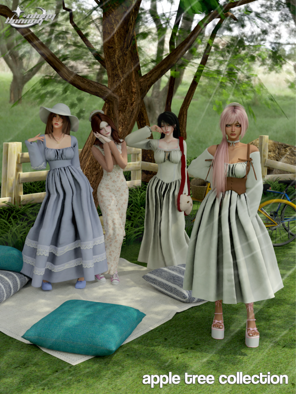 Alpha APPLE TREE COLLECTION by ohmybunnny2 - The Sims 4 Custom Content
