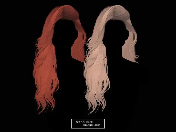 Alpha Wade Hair - The Sims 4 Custom Content