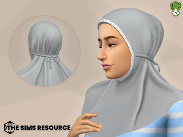 Maxis Match Modest Wear Hijab 16 by BokchoiJo - The Sims 4 Custom Content