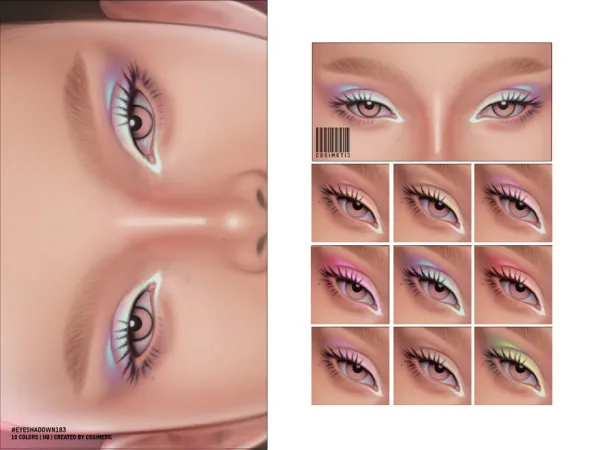 Mix Eyeshadow N183 by cosimetic - The Sims 4 Custom Content