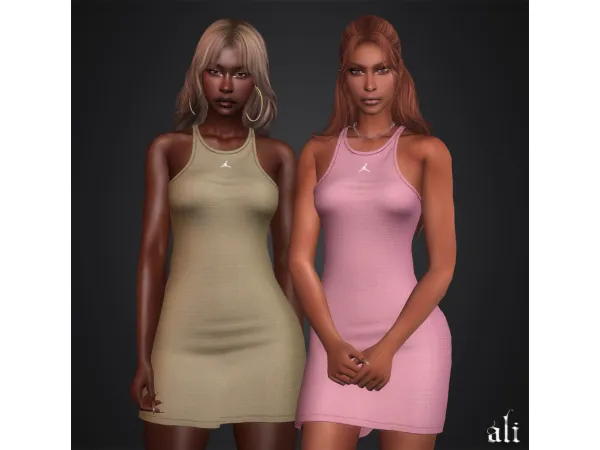 Mix JORDAN dress by ali_s4cc - The Sims 4 Custom Content