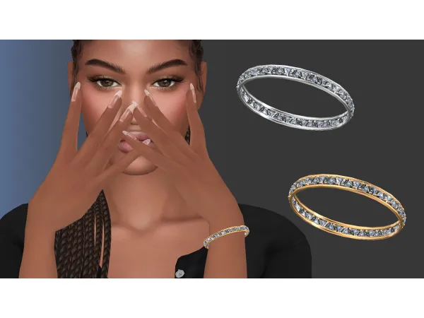 Alpha Trillion cut eternity bracelet by NataliS - The Sims 4 Custom Content