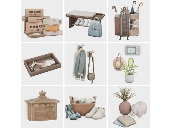 Maxis Match entry hallway sims 4 finds by boujeesimss - The Sims 4 Custom Content