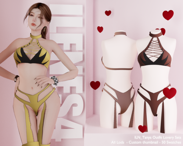 Mix ILN Tanya Outfit by ilenes4 - The Sims 4 Custom Content