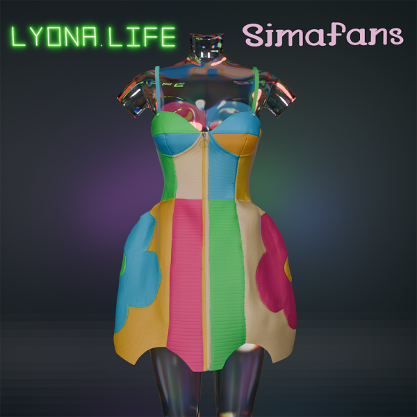 Mix BlumenDress by lyonalife - The Sims 4 Custom Content