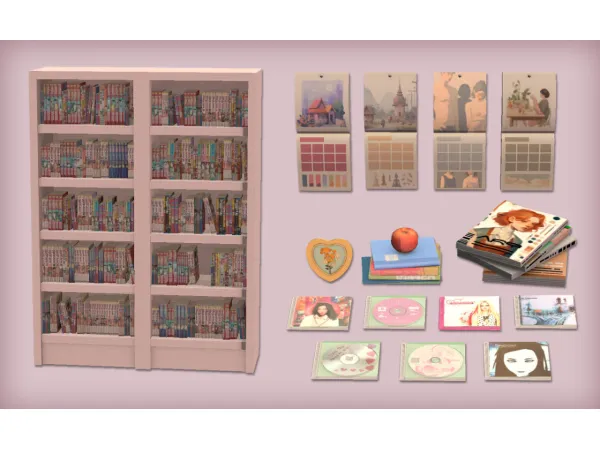 Bubble Manga Set for by jacky93sims - The Sims 2 Custom Content