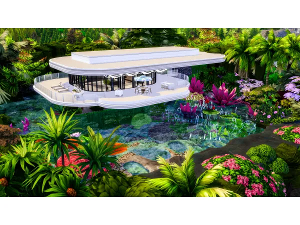 Maxis Match Underwater Modern Mansion by Danuta720 - The Sims 4 Custom Content