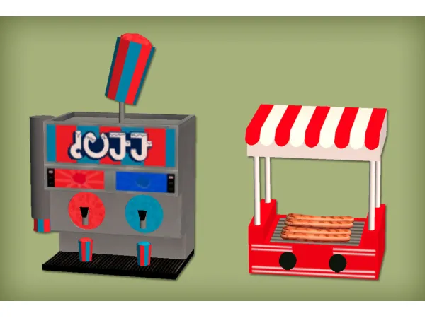 ICEE Machine and Hot Dog Warmer Functional for by jacky93sims - The Sims 2 Custom Content