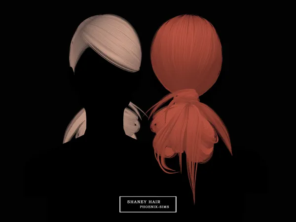Alpha Shaney Hair - The Sims 4 Custom Content