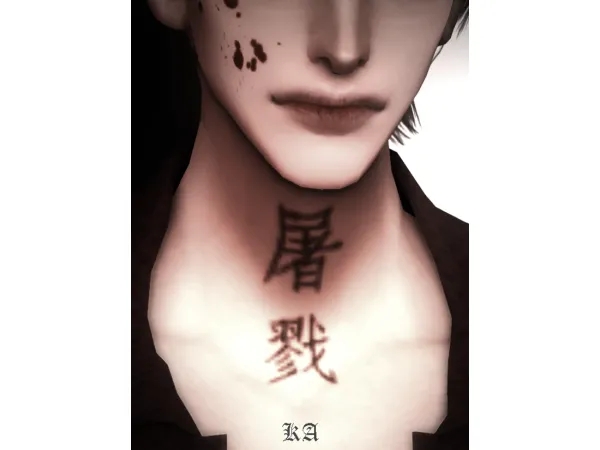 Mix Simple Tattoo by Aphelios_K - The Sims 4 Custom Content