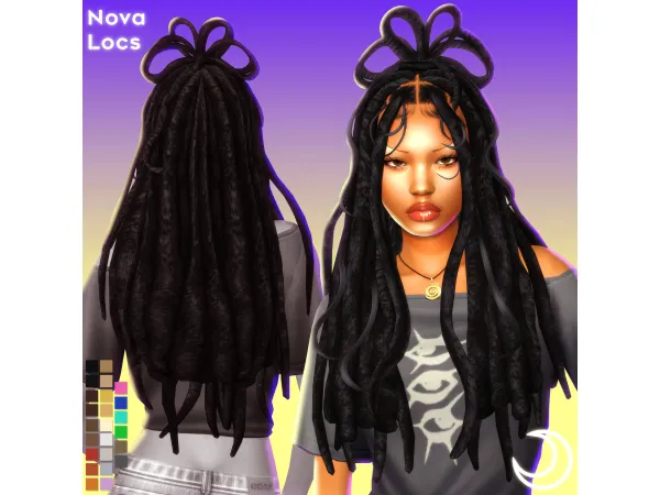 Maxis Match NOVA LOCS by IMVIKAI - The Sims 4 Custom Content