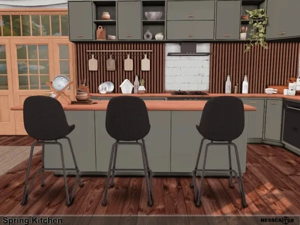 Mix Spring Kitchen - The Sims 4 Custom Content