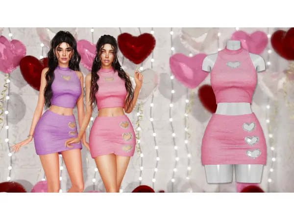 Alpha CUTIE CLOTHING SET by WisteriaSims - The Sims 4 Custom Content