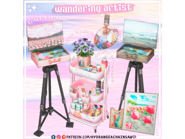 Mix Wandering Artist - The Sims 4 Custom Content