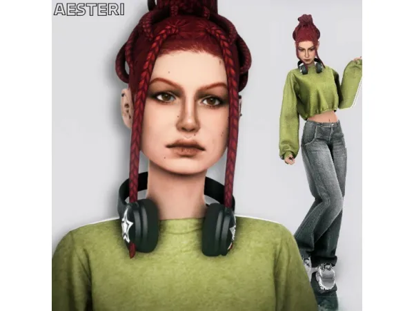 Alpha Lorenza Merkel by Aesteri - The Sims 4 Custom Content