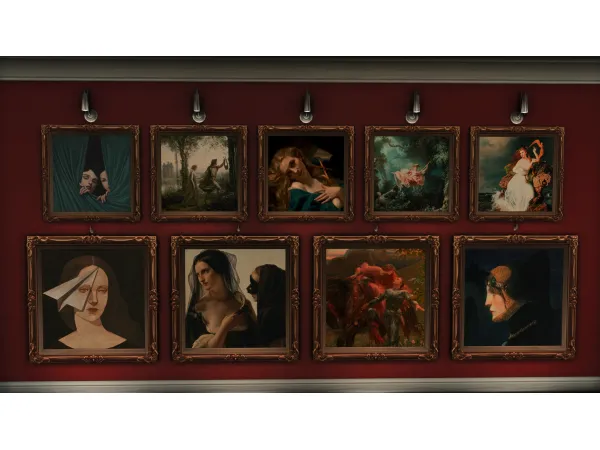 Mix 38 Art Swatches by necropodd - The Sims 4 Custom Content