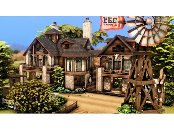 Maxis Match Ranch (Medium size) by PlumbobKingdom - The Sims 4 Custom Content