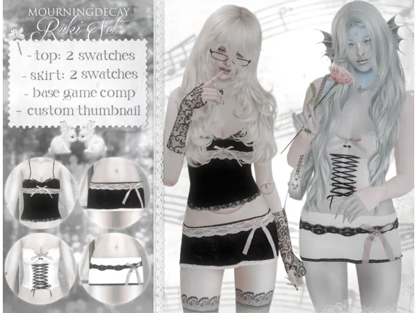Mix ruki set by mourningdecay - The Sims 4 Custom Content