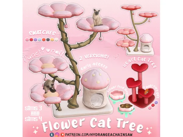 Maxis Match Flower cat tree - The Sims 4 Custom Content