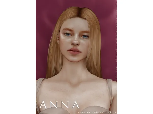 Alpha Anna SKIN ( tray files) - The Sims 4 Custom Content