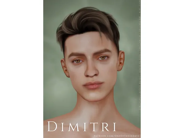 Alpha Dimitri SKIN ( tray files) - The Sims 4 Custom Content