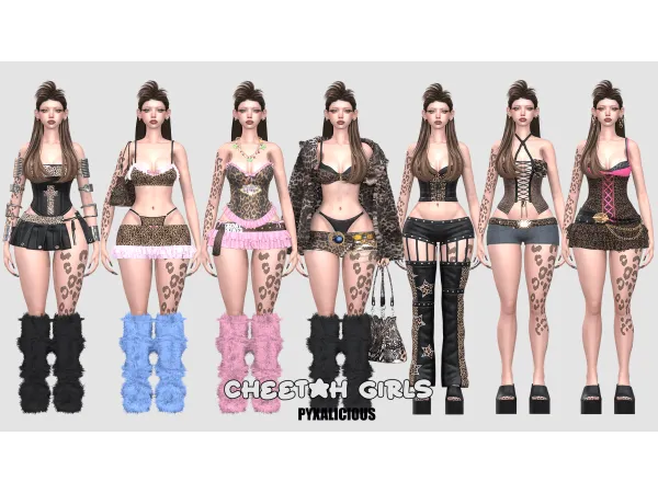 Alpha CHEETAH GIRLS COLLECTION - The Sims 4 Custom Content
