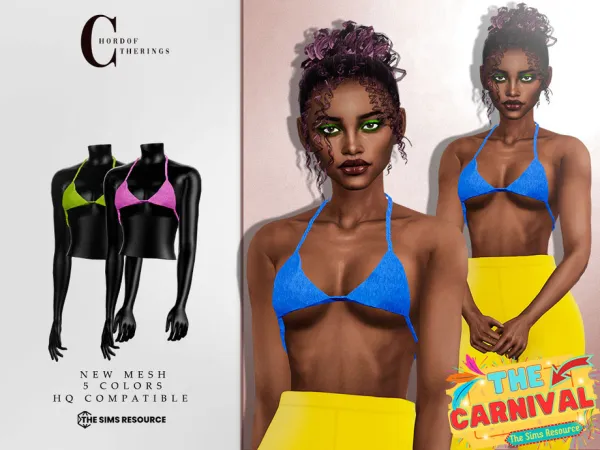 Mix The Carnival Top T 745 by ChordoftheRings - The Sims 4 Custom Content