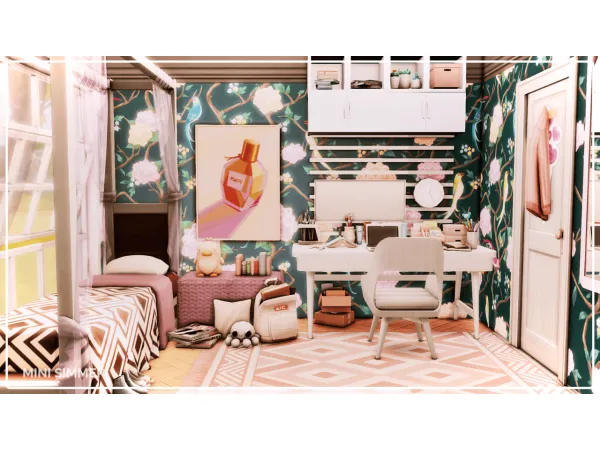 Maxis Match Binnie Bedroom No by Mini_Simmer - The Sims 4 Custom Content