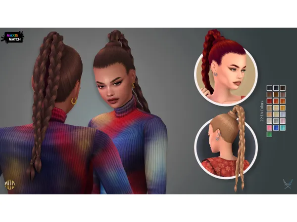 Maxis Match Celia Hairstyle - The Sims 4 Custom Content