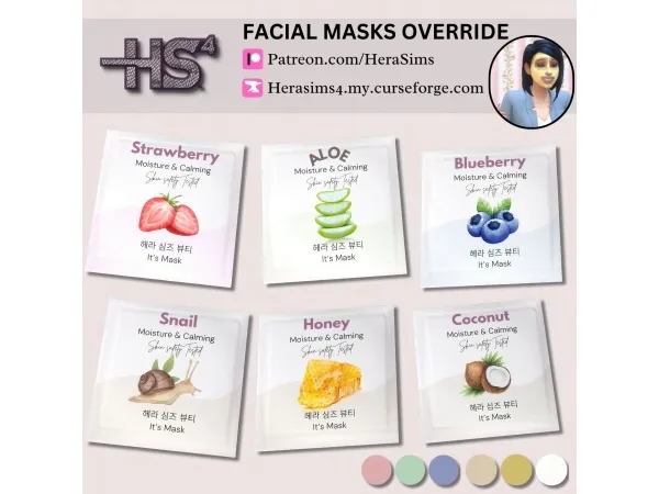 Alpha Facial masks default override - The Sims 4 Custom Content