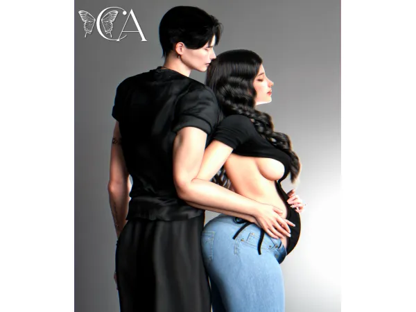 Mix MY VALENTINE 2 POSEPACK by chicAura - The Sims 4 Custom Content