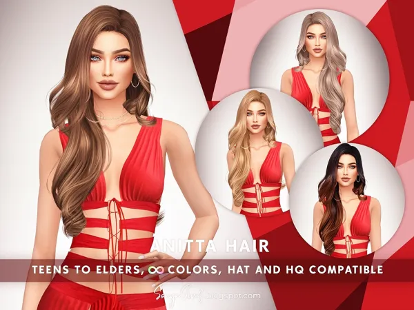 SonyaSims Anitta Hair [SIMSFINDS]