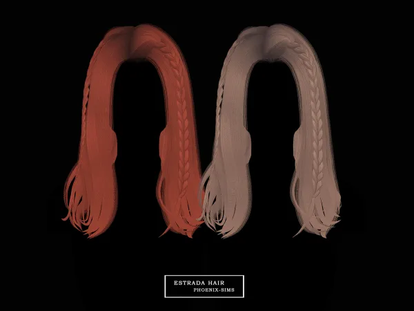 Alpha Estrada Hair - The Sims 4 Custom Content