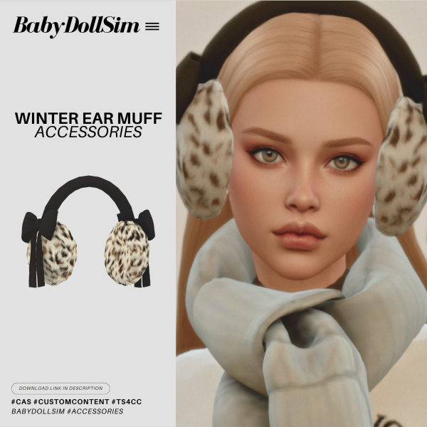 Maxis Match WINTER EARMUFFS by simsfinds - The Sims 4 Custom Content