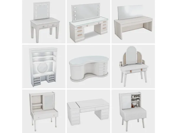 Maxis Match the ultimate vanities sims 4 finds by boujeesimss - The Sims 4 Custom Content