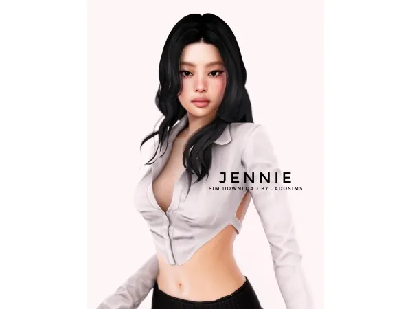 Alpha Jennie Kim u2661 (Sim Download) - The Sims 4 Custom Content