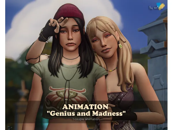 Mix Animation Genius and Madness by vellesa - The Sims 4 Custom Content