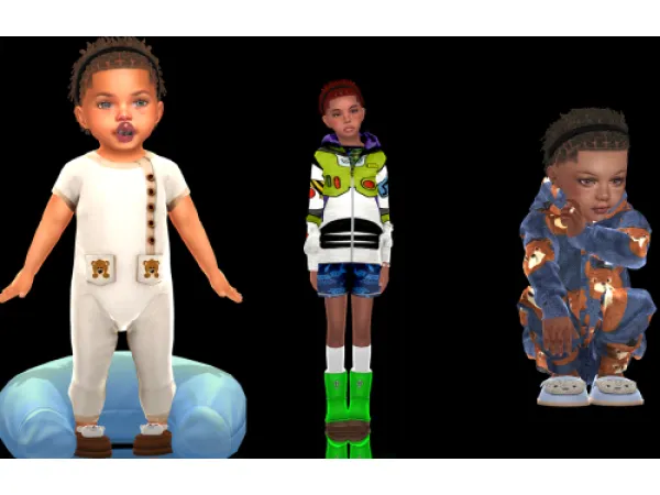Alpha KHADIJAH551 MINI TWIST V2 CONVERSION FOR CHILDTODDLER AND INFANT by yourjinworld - The Sims 4 Custom Content